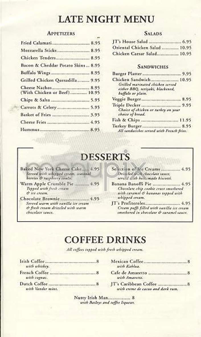 Joshua Tree - New York, NY menu_pic