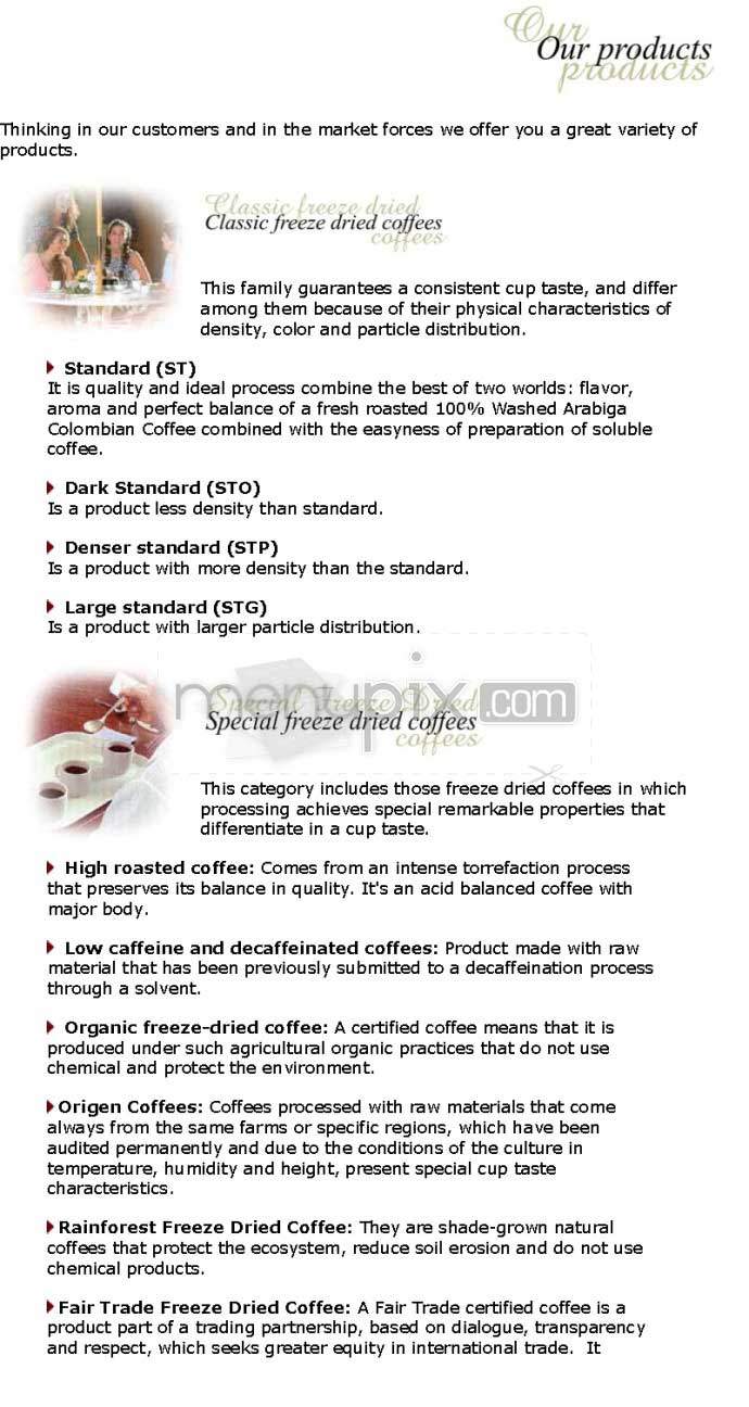 Juan Valdez Cafe - New York, NY menu_pic
