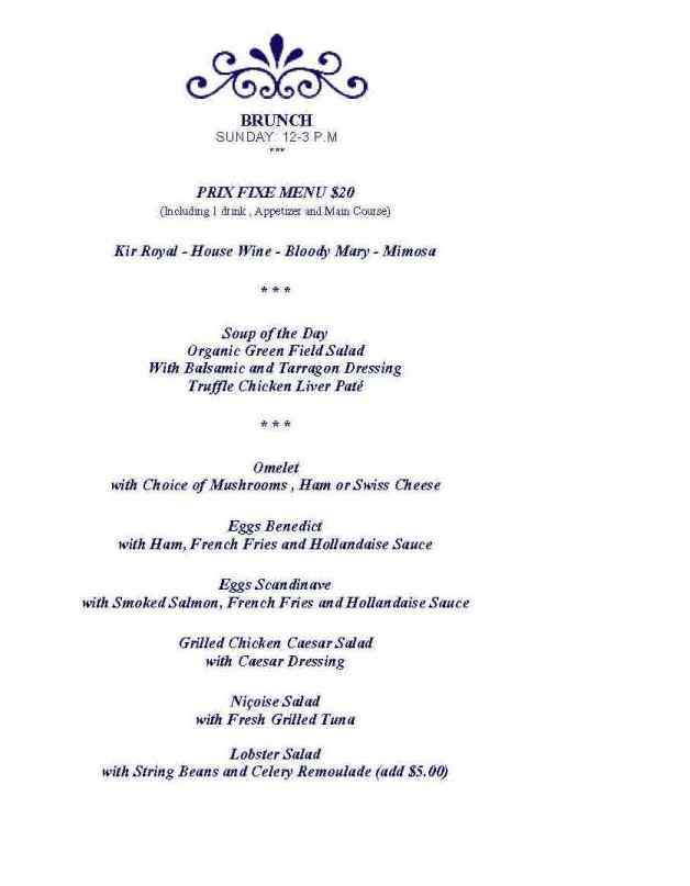 Jubilee - New York, NY menu_pic