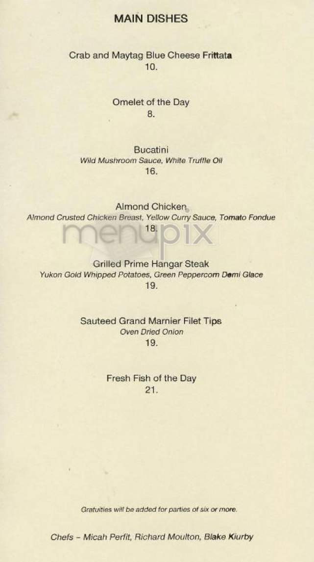 The Juniper Suite - New York, NY menu_pic