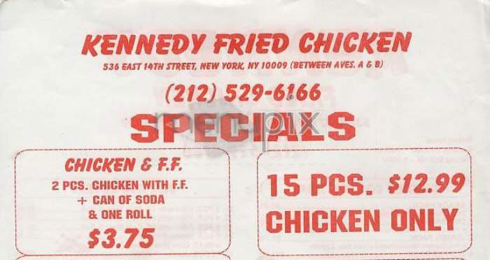 /3222166/Kennedy-Fried-Chicken-Menu-White-Plains-NY - White Plains, NY