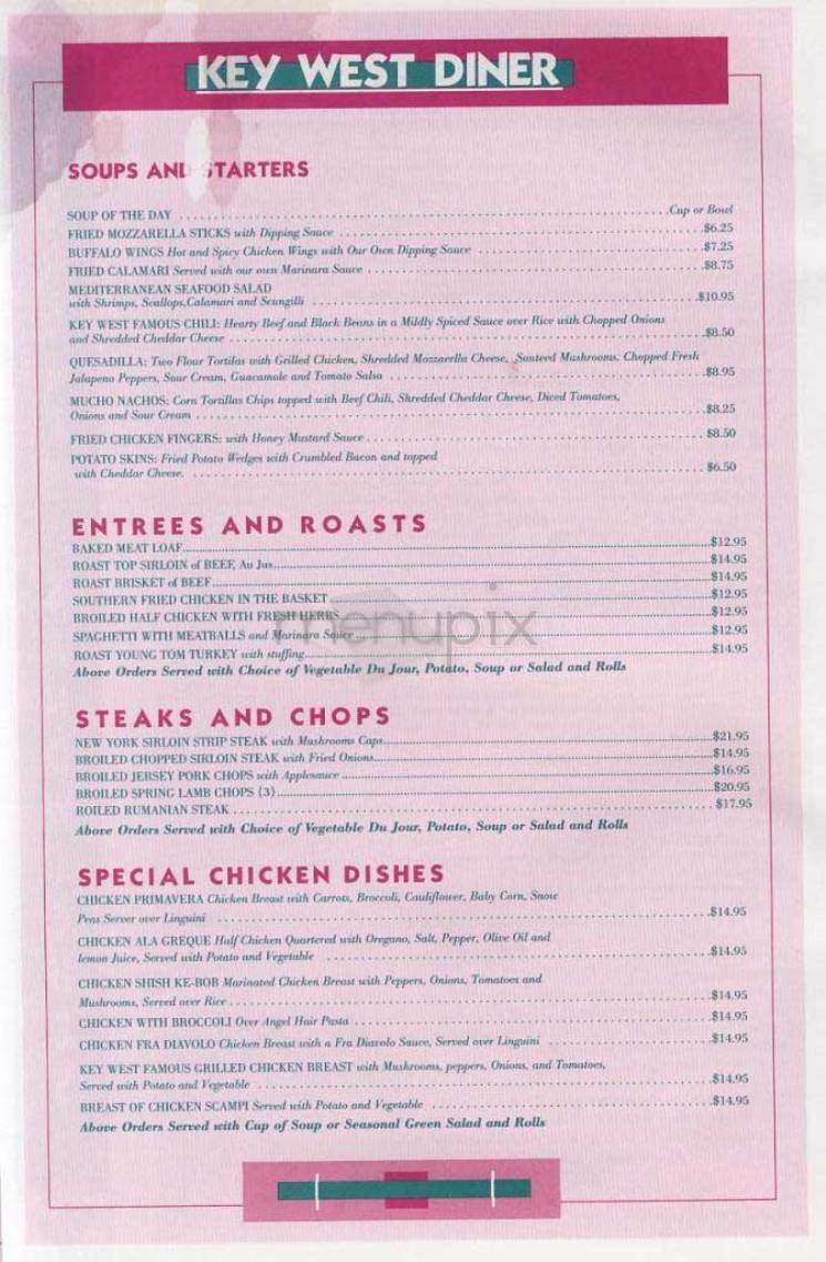 Key West Diner - New York, NY menu_pic