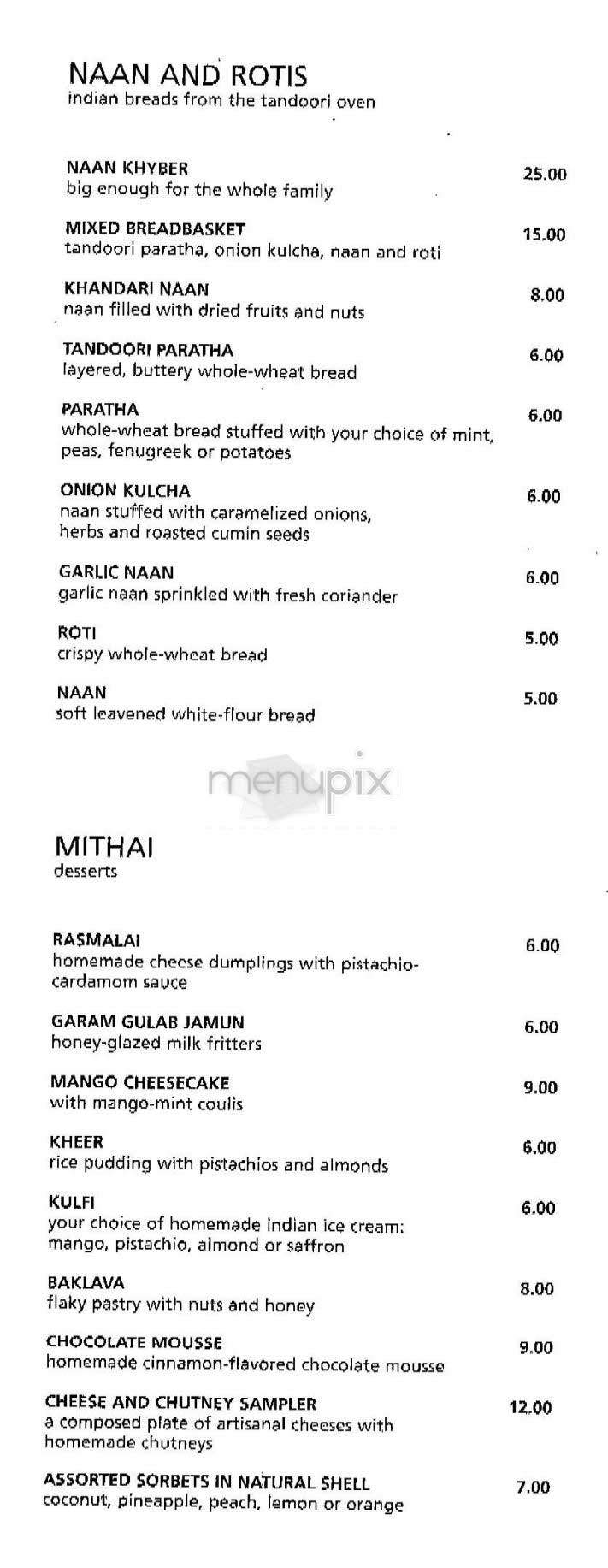 Khyber Grill - New York, NY menu_pic