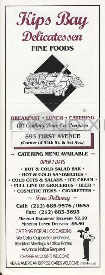 Kips Bay Delicatessen - New York, NY menu_pic