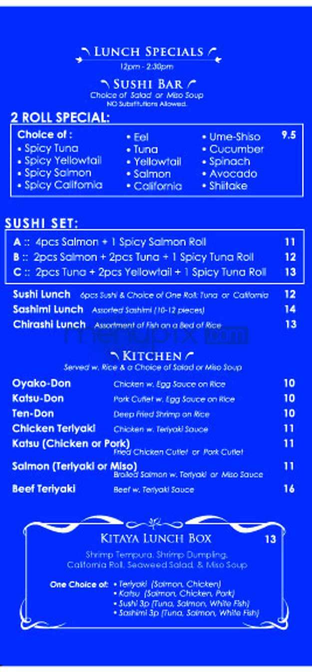 Kitaya - New York, NY menu_pic