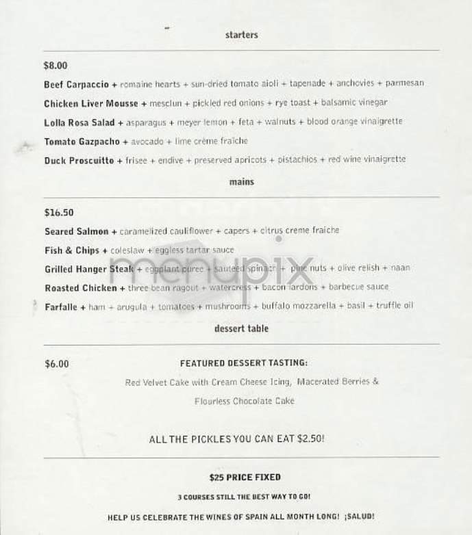 Kitchen 22 - New York, NY menu_pic