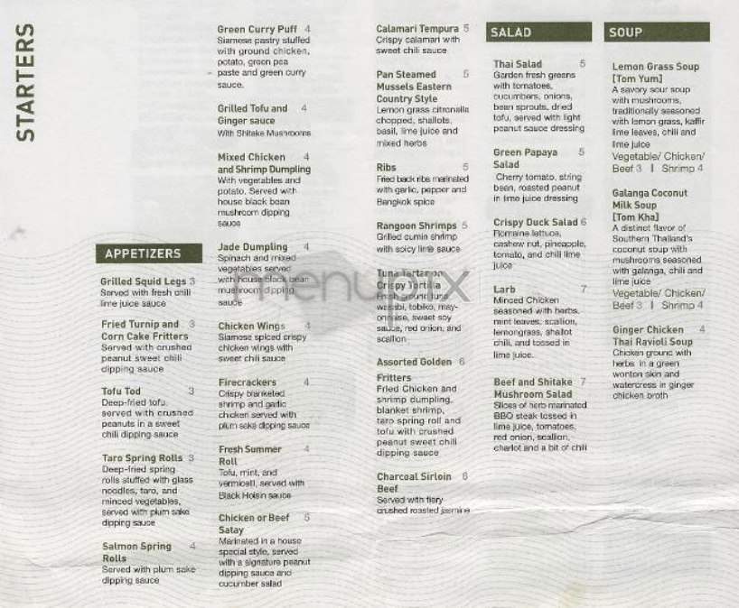 Klong - New York, NY menu_pic