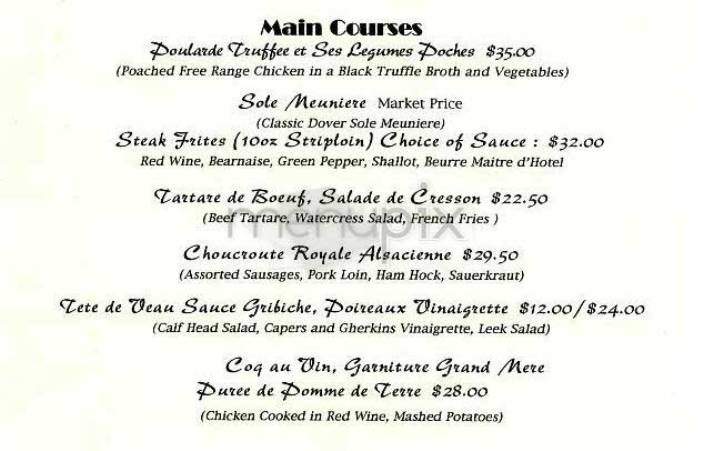 L'Absinthe - New York, NY menu_pic