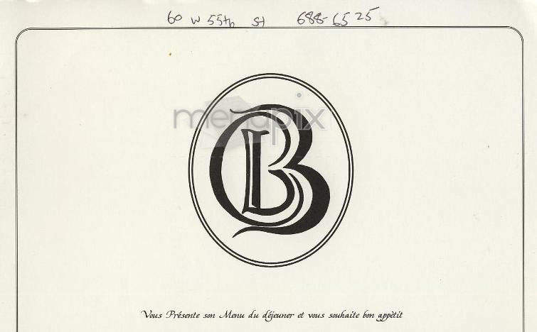 La Cote Basque (LCB) - New York, NY menu_pic