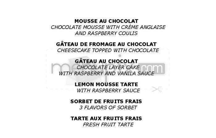 La Belle Vie - New York, NY menu_pic