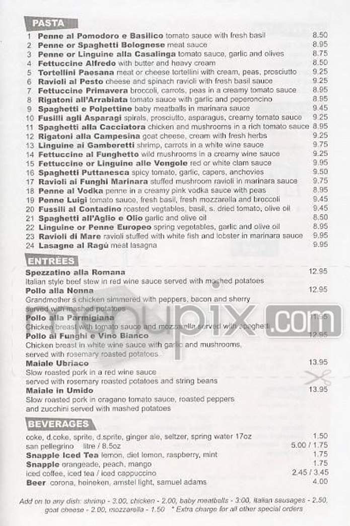 La Casalinga - New York, NY menu_pic