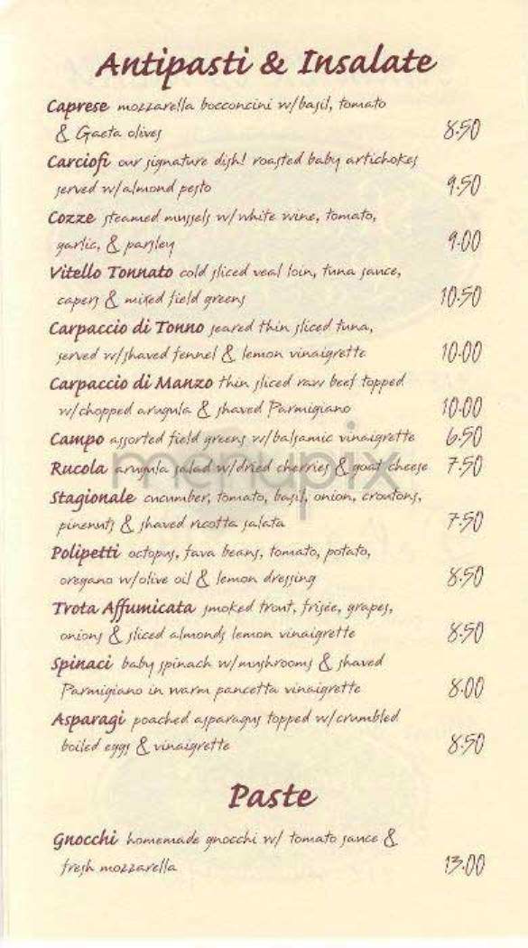 La Grolla Ristorante - New York, NY menu_pic