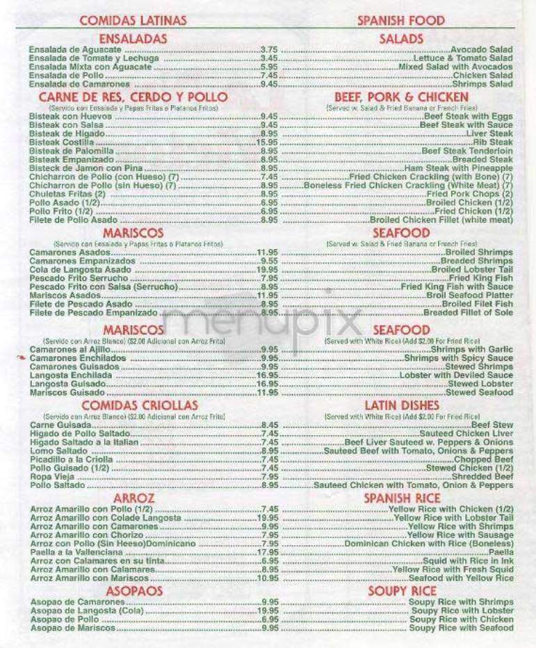 La Nueva Victoria - New York, NY menu_pic
