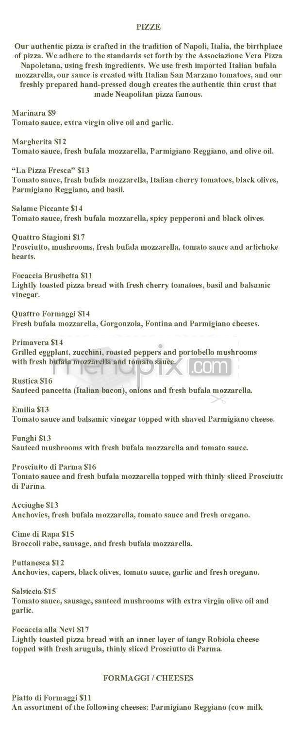 La Pizza Fresca Ristorante - New York, NY menu_pic