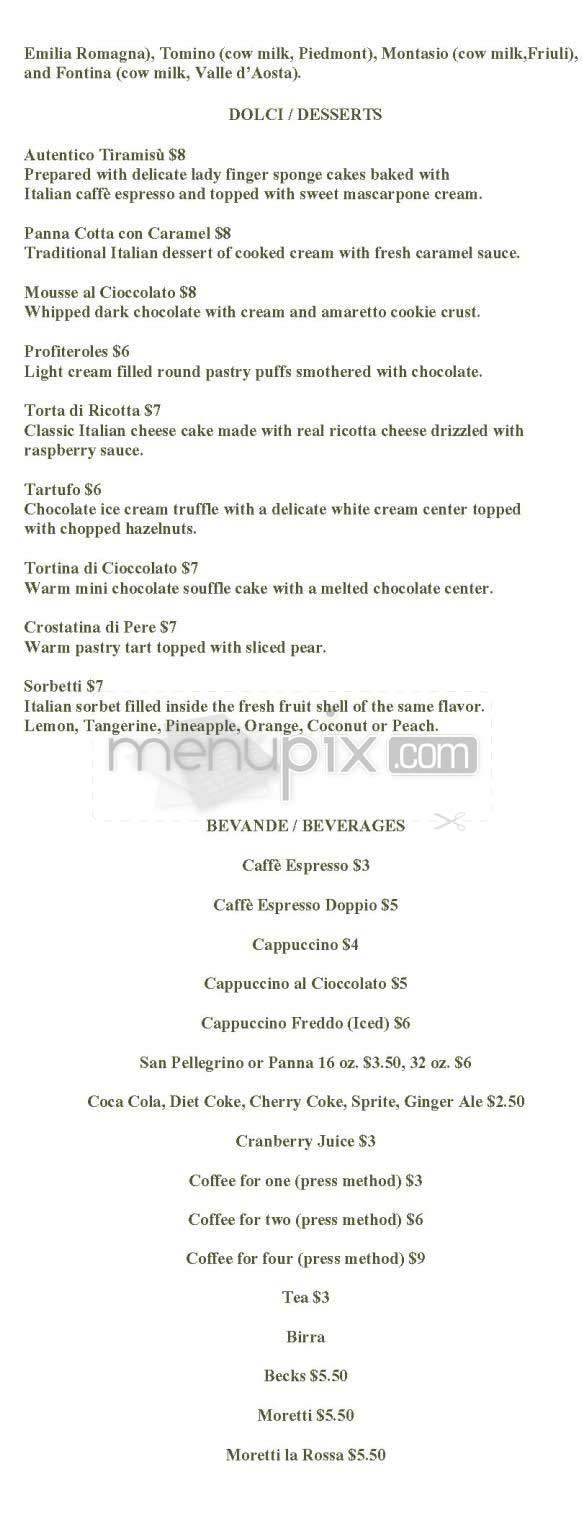 La Pizza Fresca Ristorante - New York, NY menu_pic