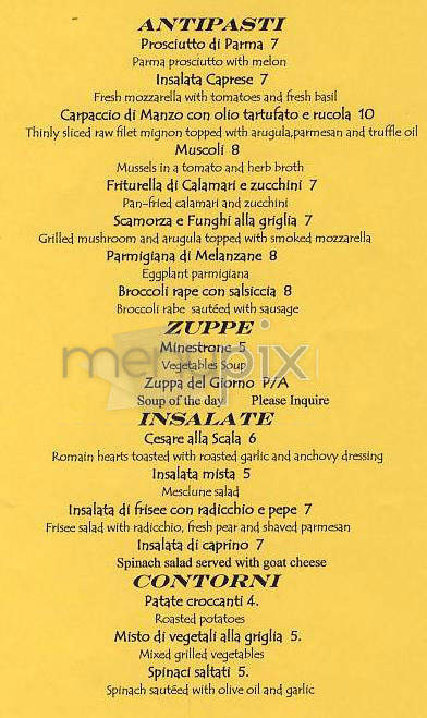 La Scala - New York, NY menu_pic