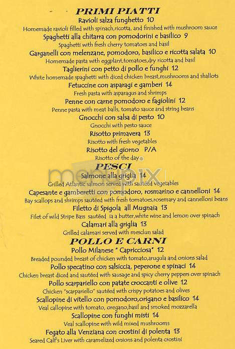 La Scala - New York, NY menu_pic