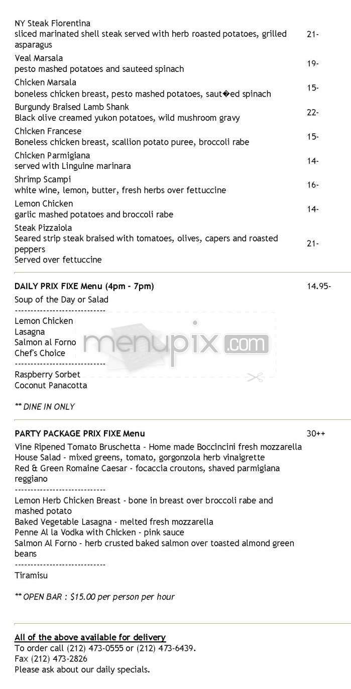 La Scatolina - New York, NY menu_pic