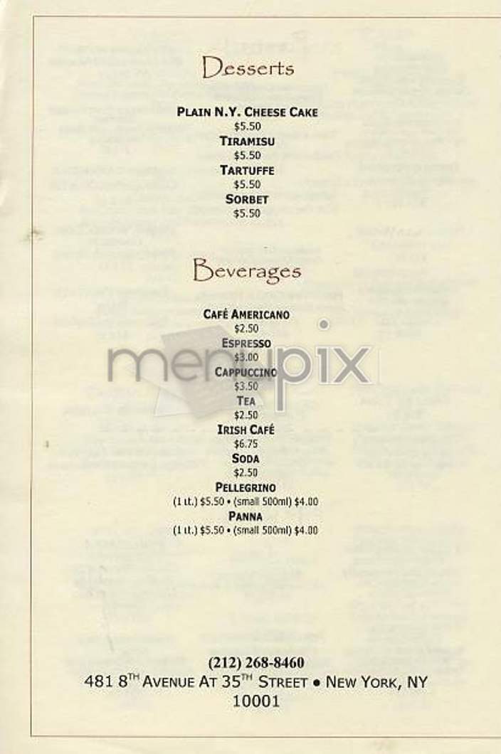 La Vigna - New York, NY menu_pic
