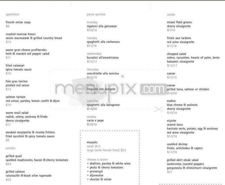 Landmarc - New York, NY menu_pic