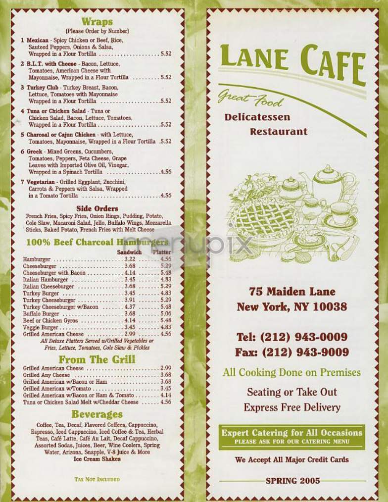 /301726/Lane-Cafe-New-York-NY - New York, NY