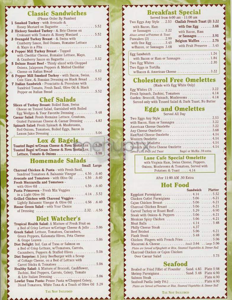 /301726/Lane-Cafe-New-York-NY - New York, NY