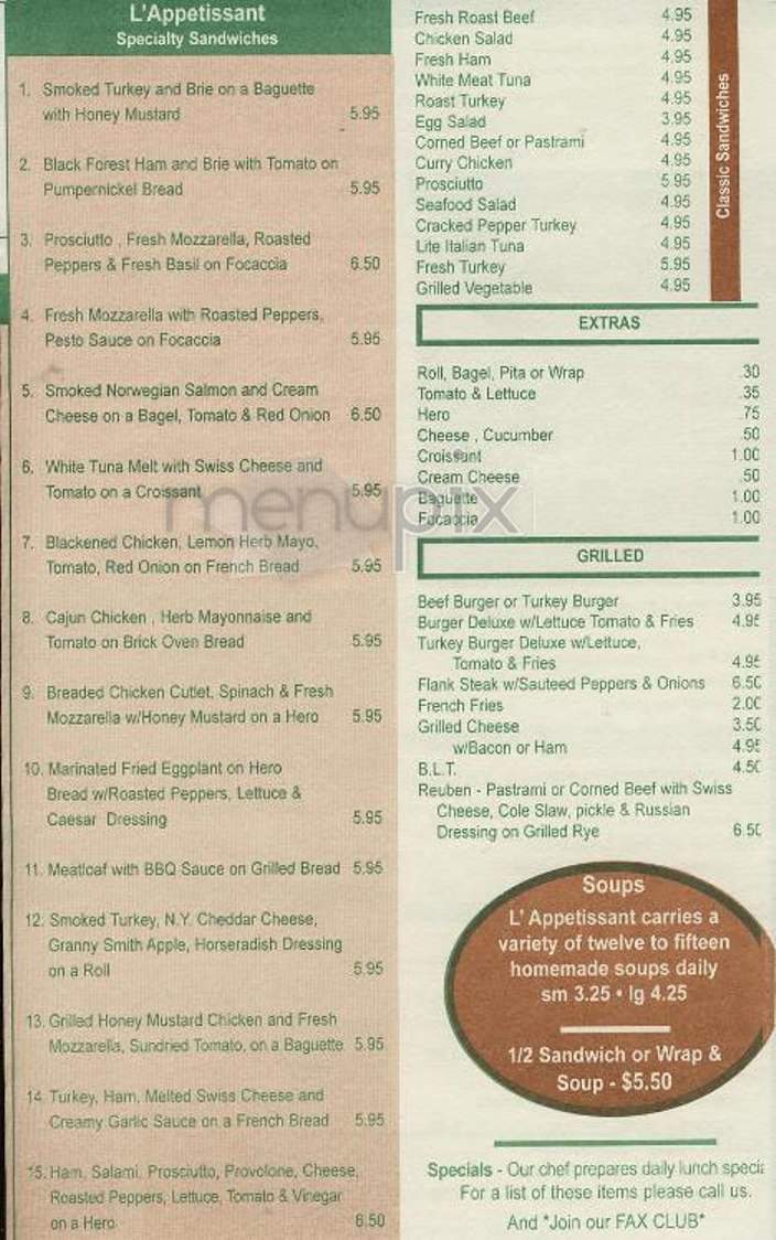 L'Appetissant - New York, NY menu_pic