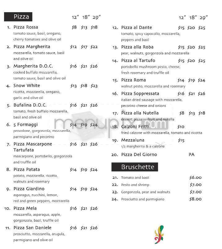 L'asso - New York, NY menu_pic