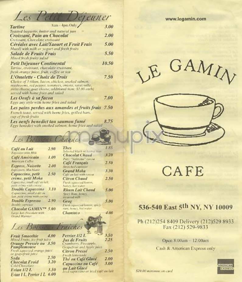 /301755/Le-Gamin-Cafe-New-York-NY - New York, NY