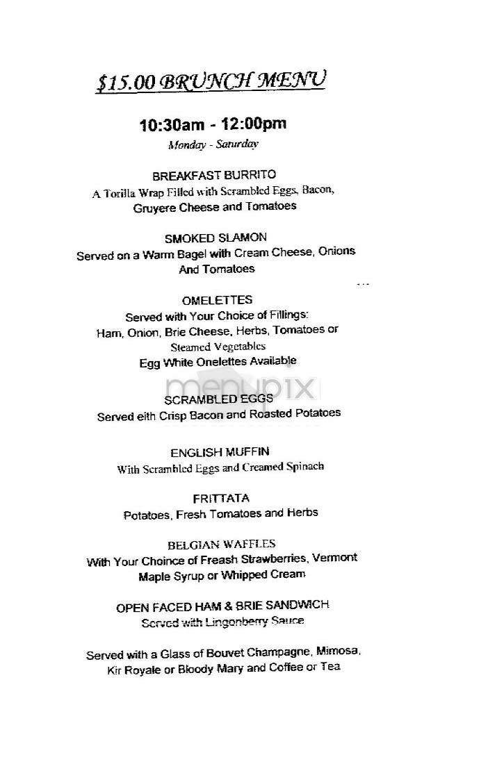 Le Train Bleu - New York, NY menu_pic