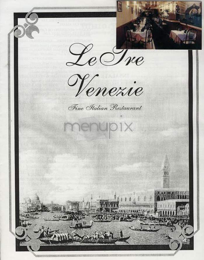 Le Tre-Venezie - New York, NY menu_pic