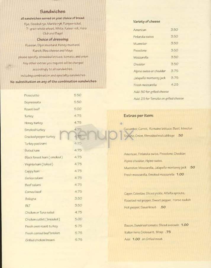 Lenny's - New York, NY menu_pic
