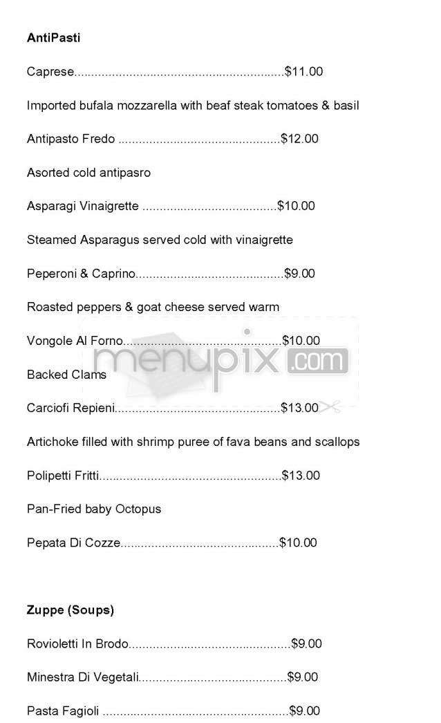 Lentini - New York, NY menu_pic