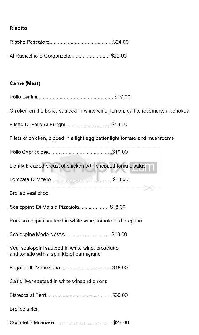 Lentini - New York, NY menu_pic
