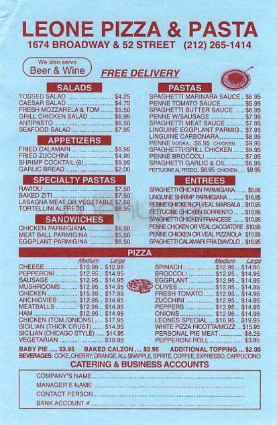 /301774/Leone-Pizza-and-Pasta-New-York-NY - New York, NY
