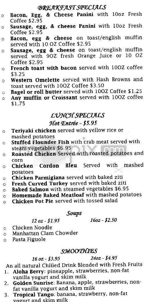 Liberty Cafe - New York, NY menu_pic