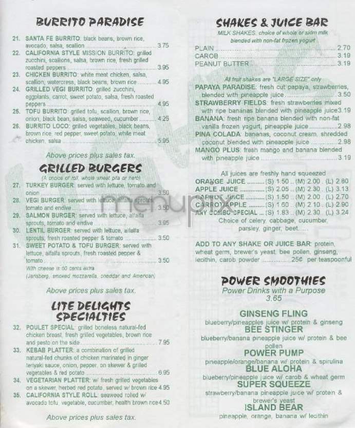 Lite Delights - New York, NY menu_pic