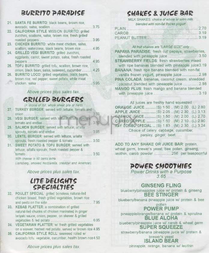 Lite Delights - New York, NY menu_pic