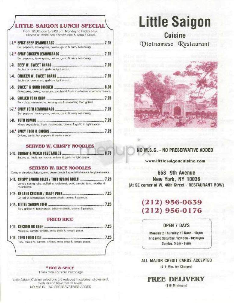 Yum Yum 3 - New York, NY menu_pic