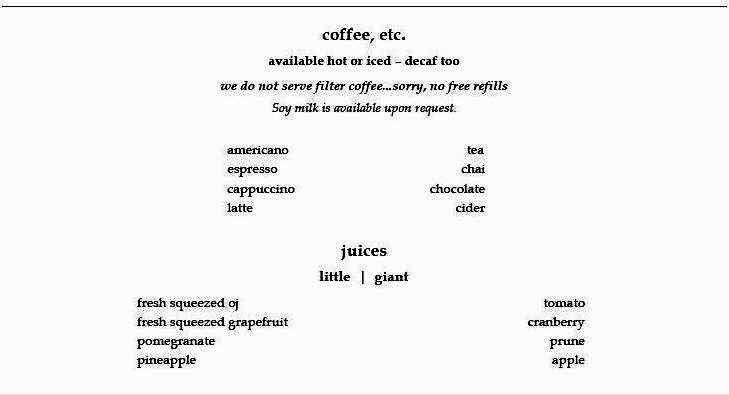 Little Giant - New York, NY menu_pic