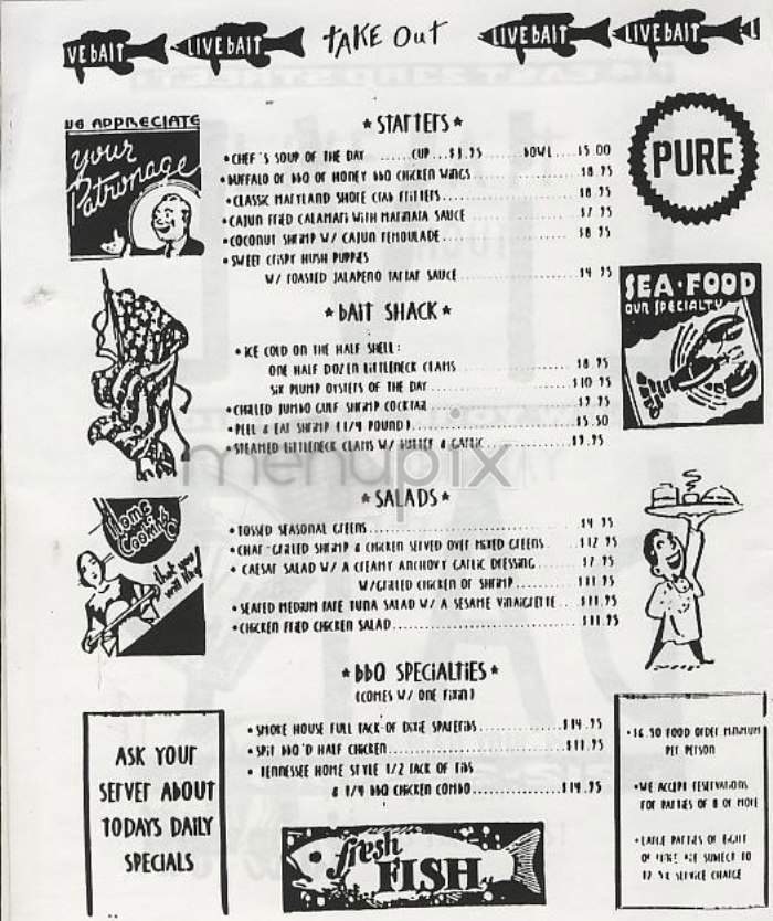 Live Bait - New York, NY menu_pic