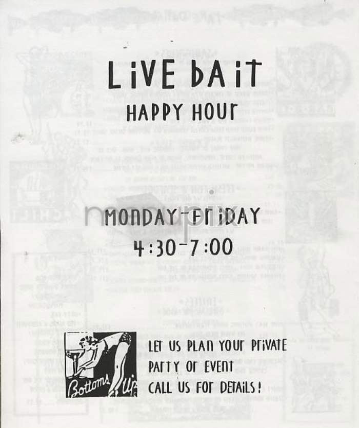 Live Bait - New York, NY menu_pic
