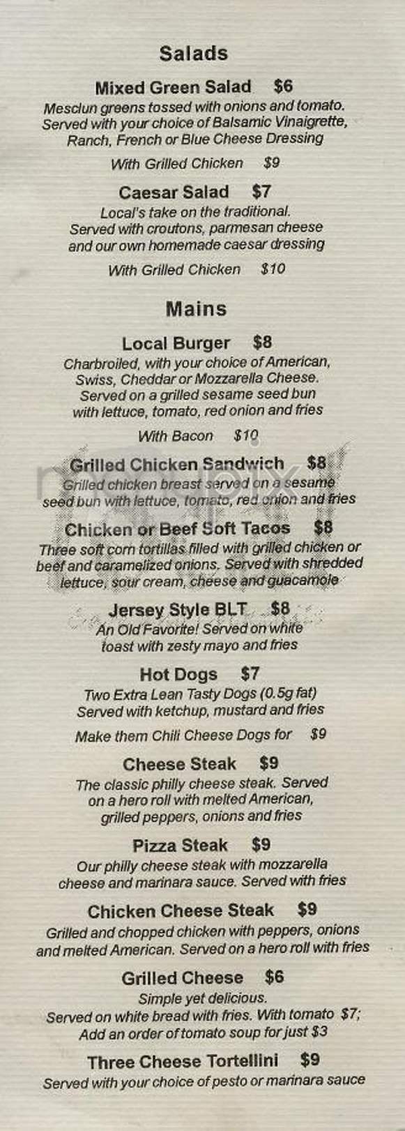Local - Niagara Falls, ON menu_pic