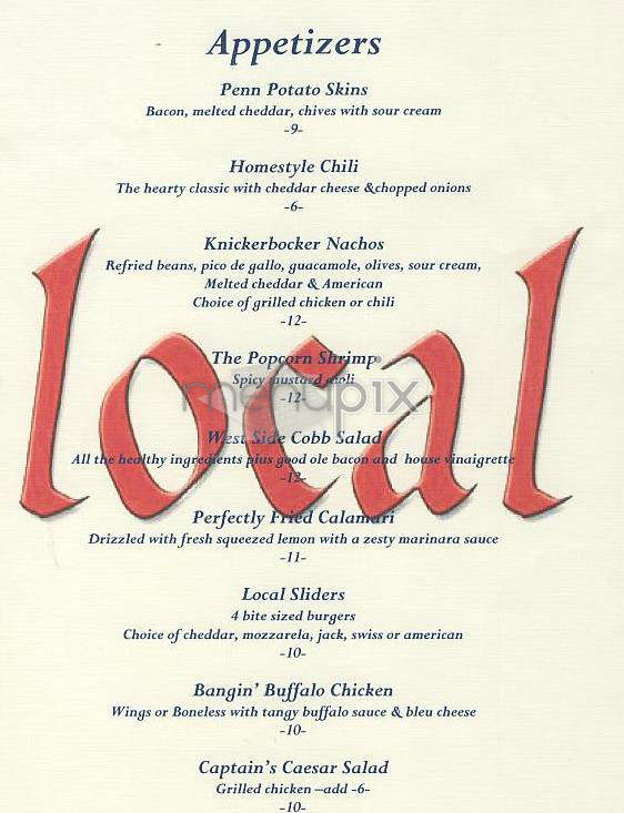 Local West - New York, NY menu_pic