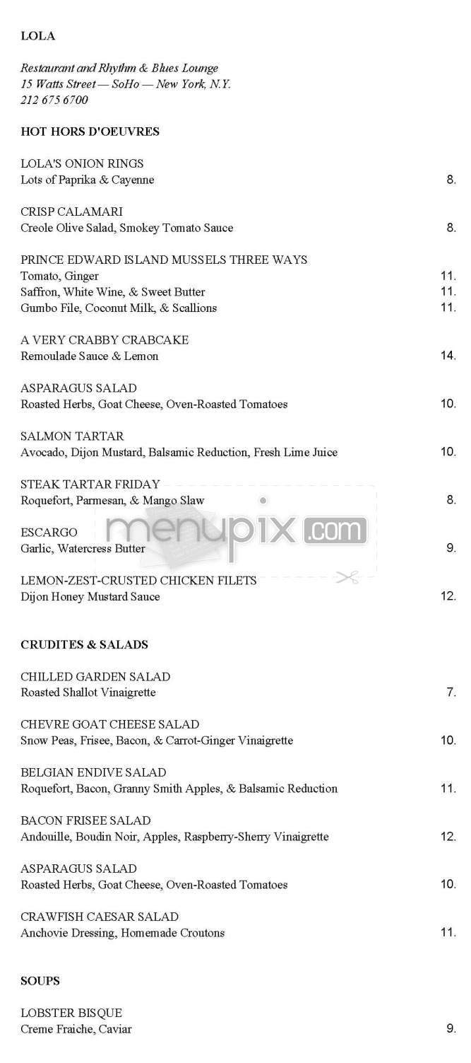 Lola - Orem, UT menu_pic