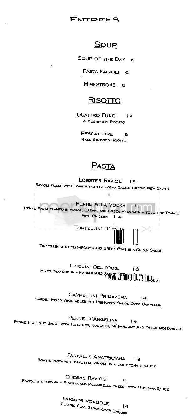 Lounge 11 - Hoboken, NJ menu_pic