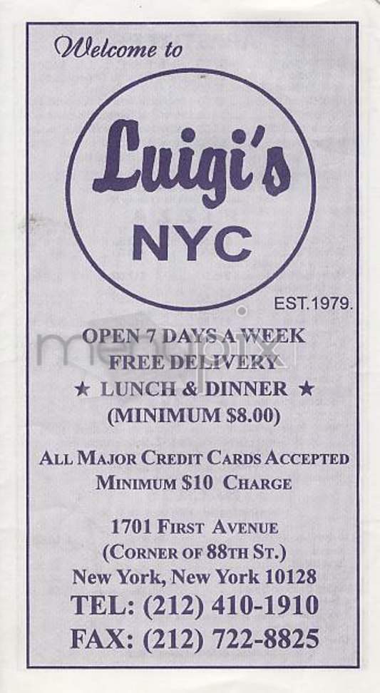 /301854/Luigis-NYC-New-York-NY - New York, NY