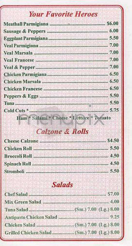 Luigi's Pizza - New York, NY menu_pic