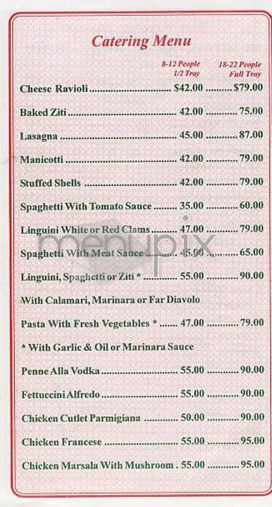 Luigi's Pizza - New York, NY menu_pic