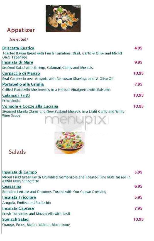 Lunella Ristorante - New York, NY menu_pic